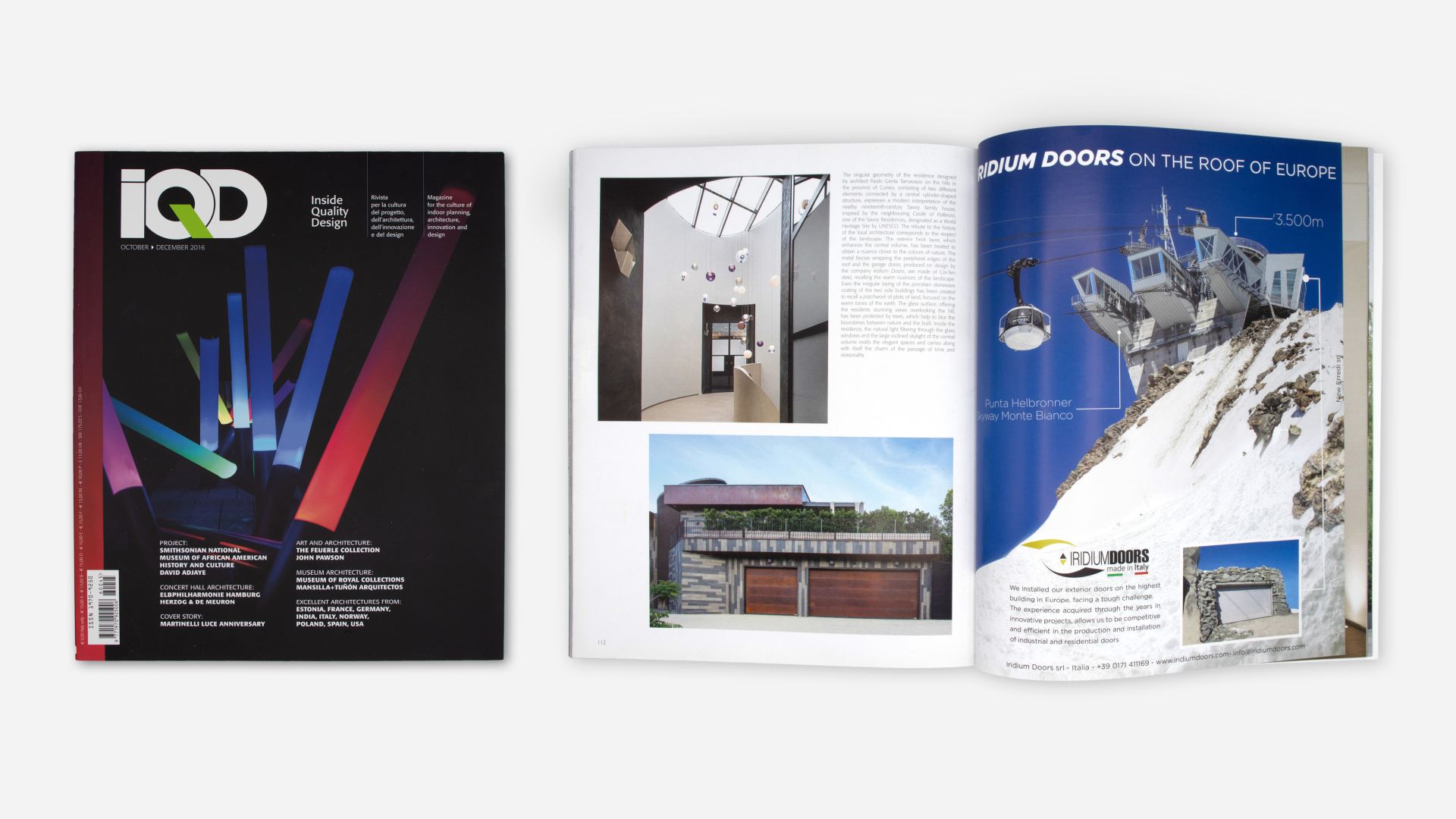 IQD ottobre dicembre 2016 – I portoni IRIDIUM DOORS per architetti visionari