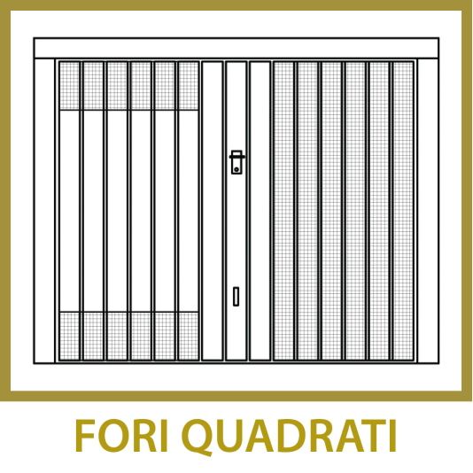 Fori quadrati basculanti