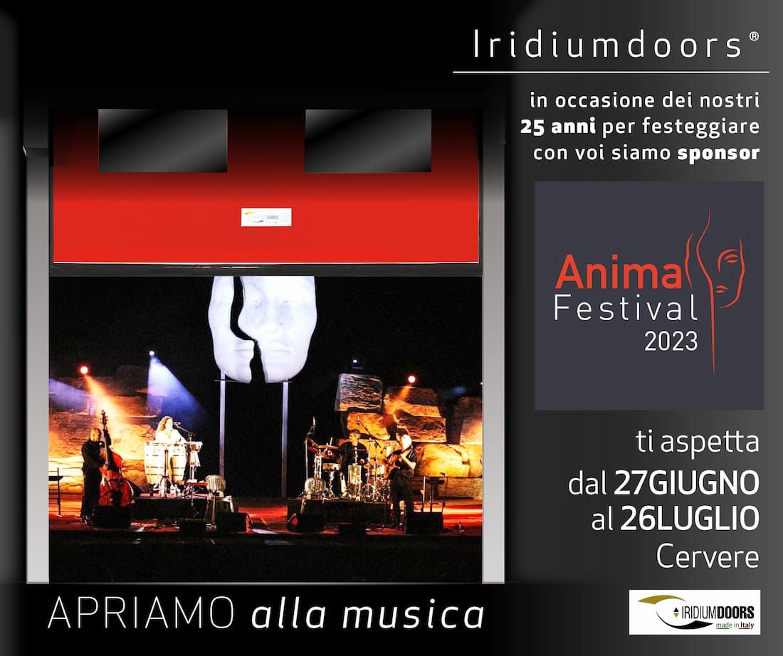 IRIDIUM DOORS sponsor dell’Anima Festival di Cervere per i 25 anni di attività