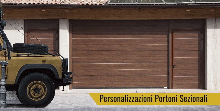 Portoni sezionali per garage personalizzati
